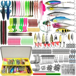 83/133/193/239/409pcs Fishing Lure Pro Gear Tackle Box