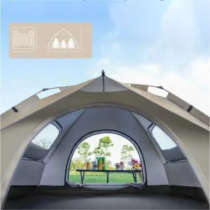 Sunshade Outdoor shelter Camping tent Two doors and two windows