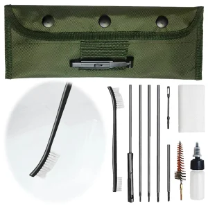 12pcs/Set Gun Barrel Cleaning Kit for .22LR .223 .257
