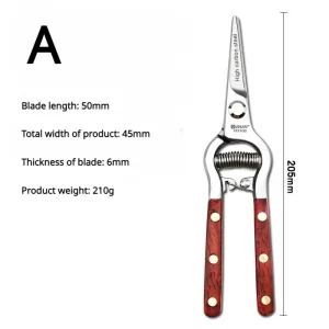 8 Inch Wood handle Fruit Pruning Shears
